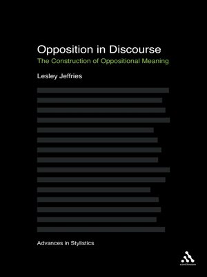 cover image of Opposition In Discourse